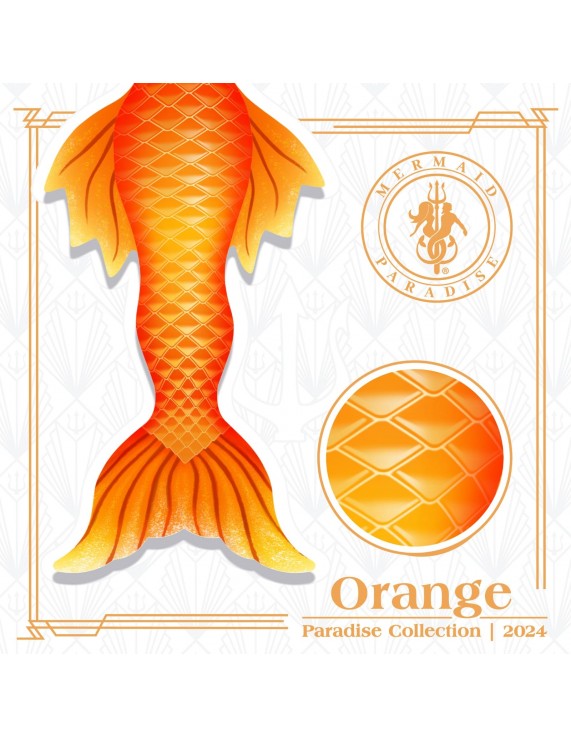 Traje Mermaiding Orange