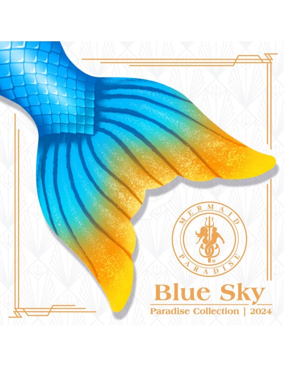 Traje Mermaiding Blue Sky